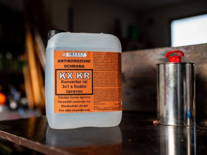 KX KR - 3 v 1 - Odrezovač, konvertor rzi a základní polymerová barva - Přeměna rzi během 15 minut