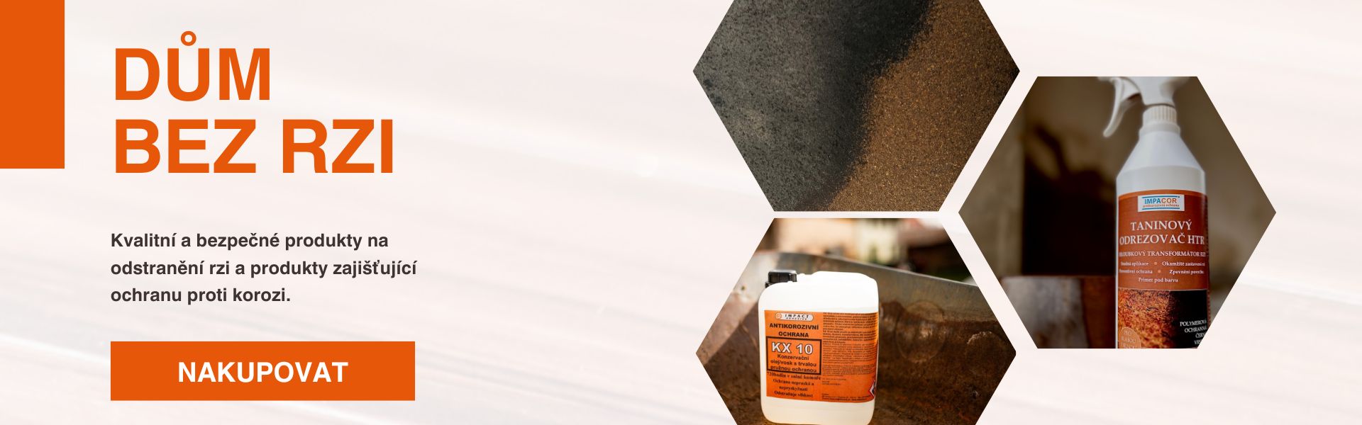 Odrezovač, konvertor rzi, odrezovač s taninem, odrezovač ve spreji