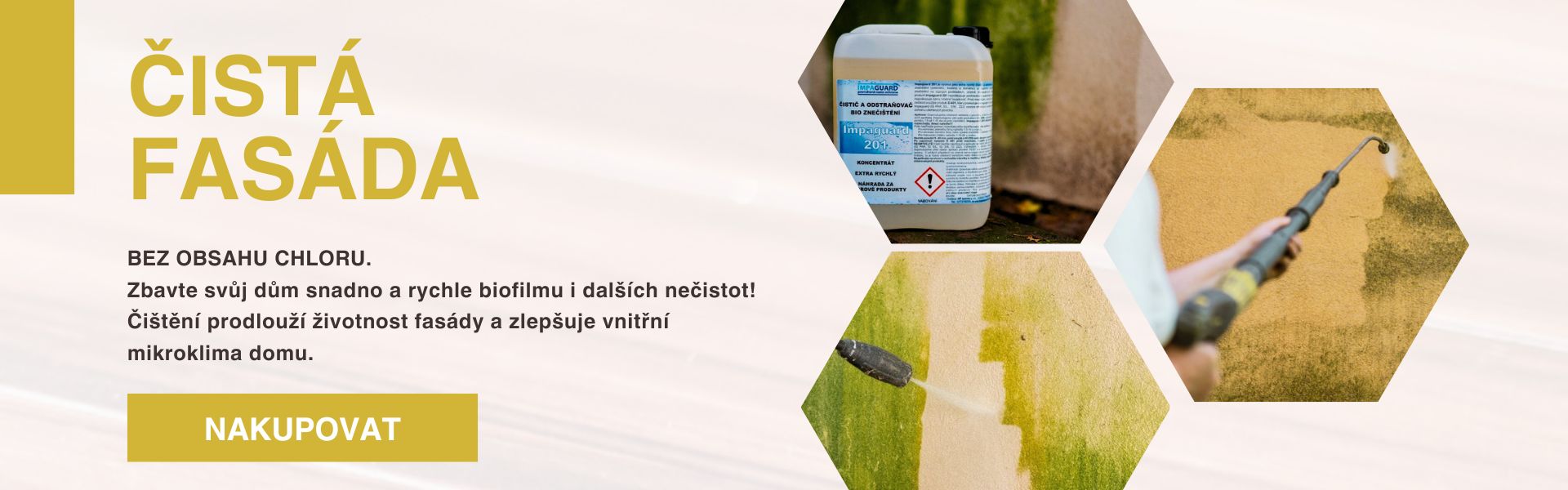 Čištění a ochrana fasád Impaguard