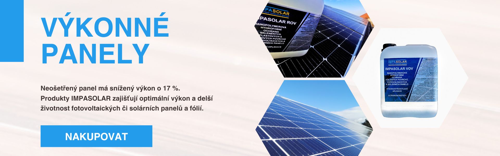 Čističe a ochrany fotovoltaických panelů Impasolar