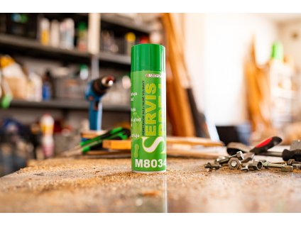 Servis sprej - M8034 - Minerální penetrační kapalina s malým opotřebením a vynikající odolností pro styk s vlhkým prostředím